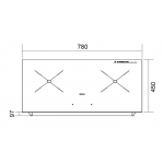 ROBAM 老板 CS32-9W5H20 雙頭電磁爐 - 78厘米 (座枱/嵌入式)